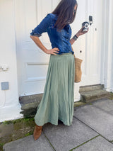 Jade Maxi Skirt - Khaki