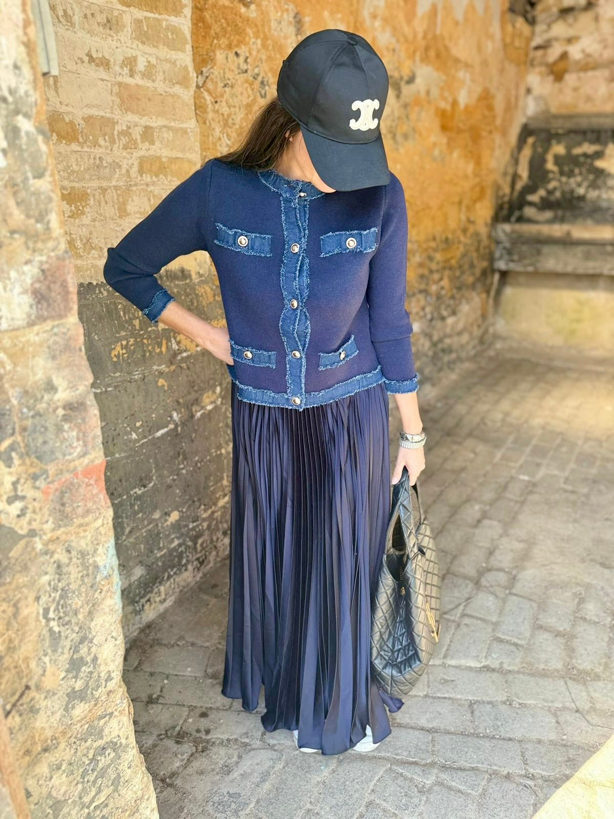 Chaqueta de punto Dune de mezclilla