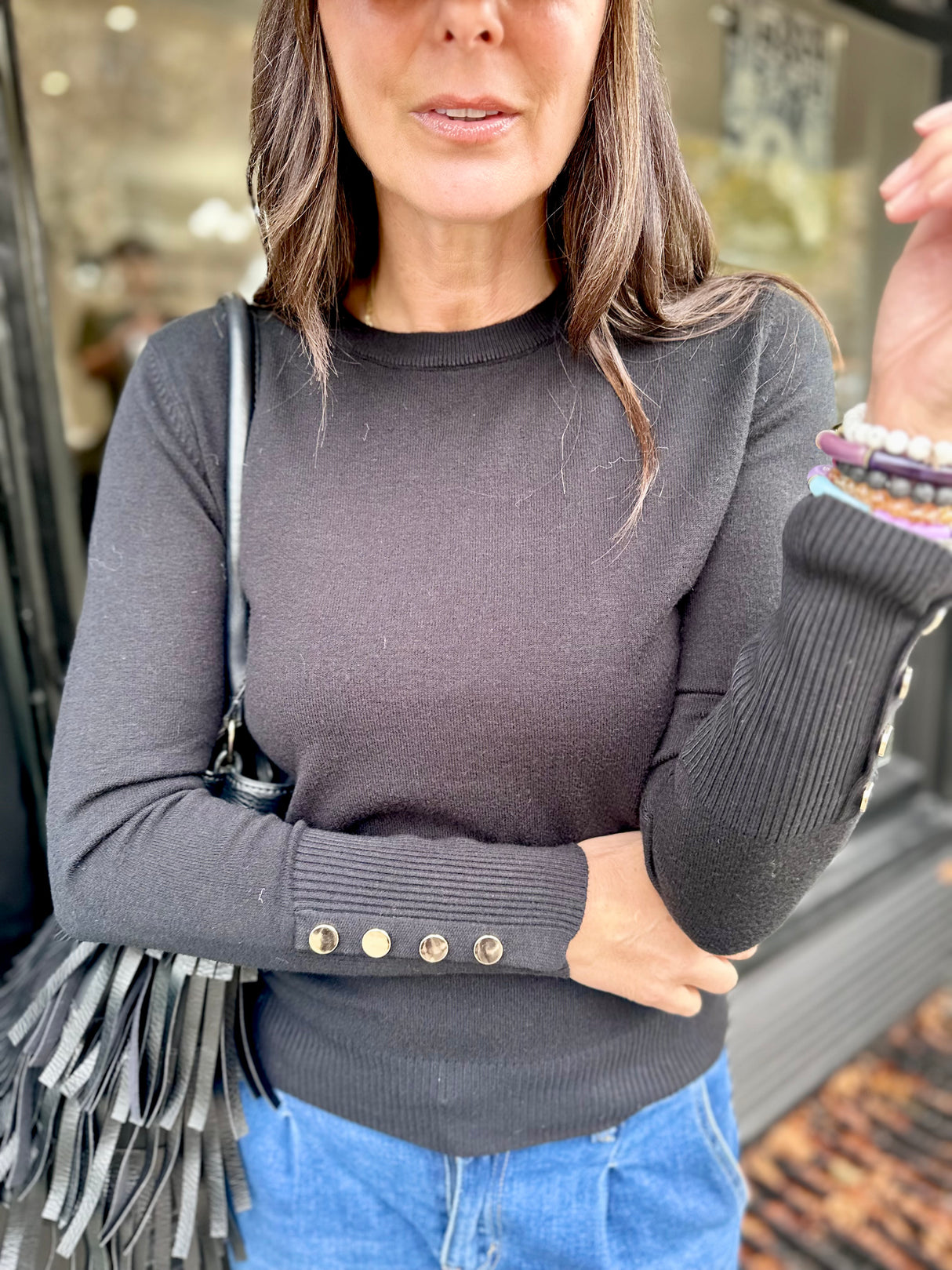 Space Light Weight Knit - Black