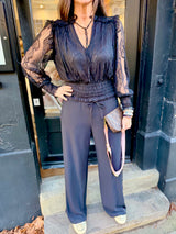 Nolan Lace Top - Black