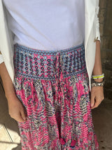 Believer Tiered Maxi Skirt Persian Rose