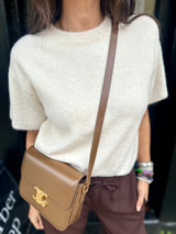 Harriet Short Sleeve knit - Cream