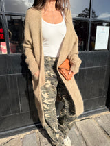 Diane Long Cardigan - Biscuit