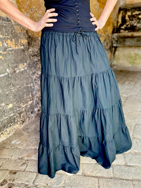 Amber Maxi Skirt - Black