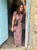 Robin Printed Maxi Dress - Pink