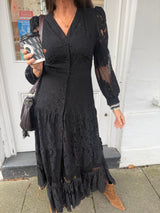 Alice Lace Dress - Black