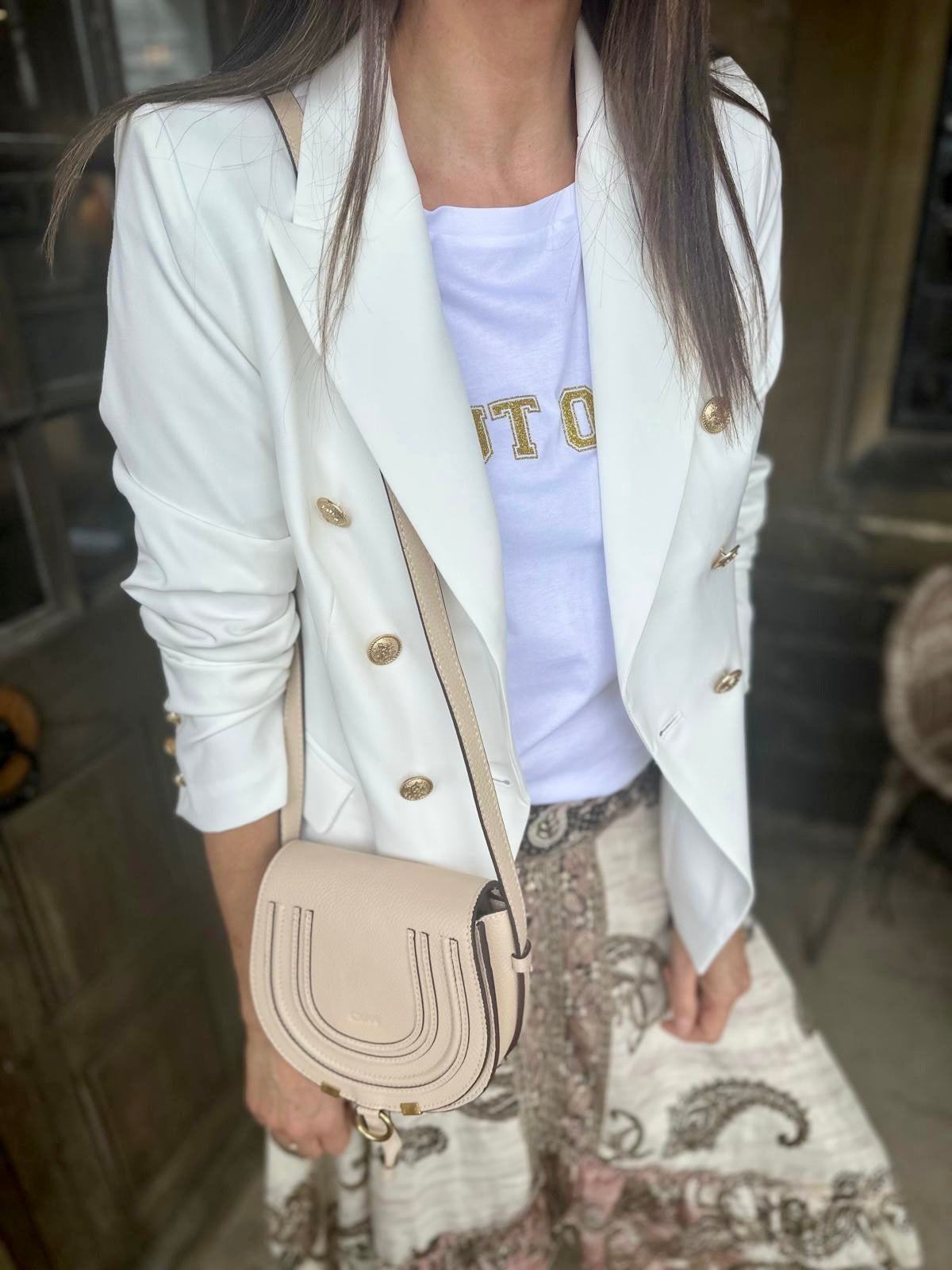 Eliza Blazer White