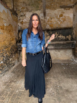 Tatiana Tiered Skirt - Black