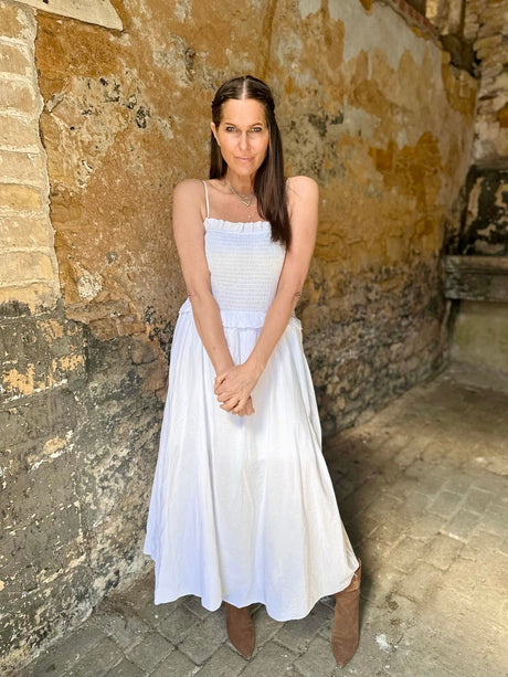 Meadow Maxi Dress - White