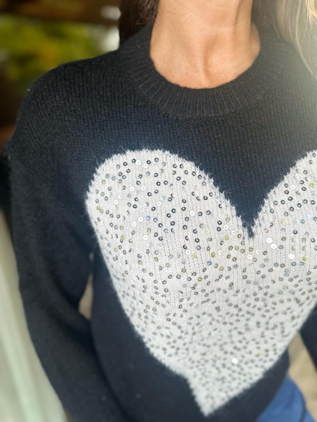 Smitten Knit Negro/Crudo