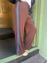 Millie Stripe Pant - Chocolate/Blue