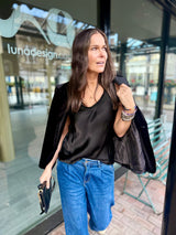 Delilah Silky Tank - Black