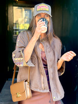 Art Jacket - Chocolate Brown