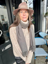 Cashmere Scarf Grey
