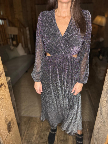 Denise Maxi Metallic Dress