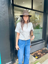 Harriet Short Sleeve knit - Grey