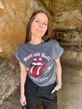 Camiseta Ozzy lavada en negro