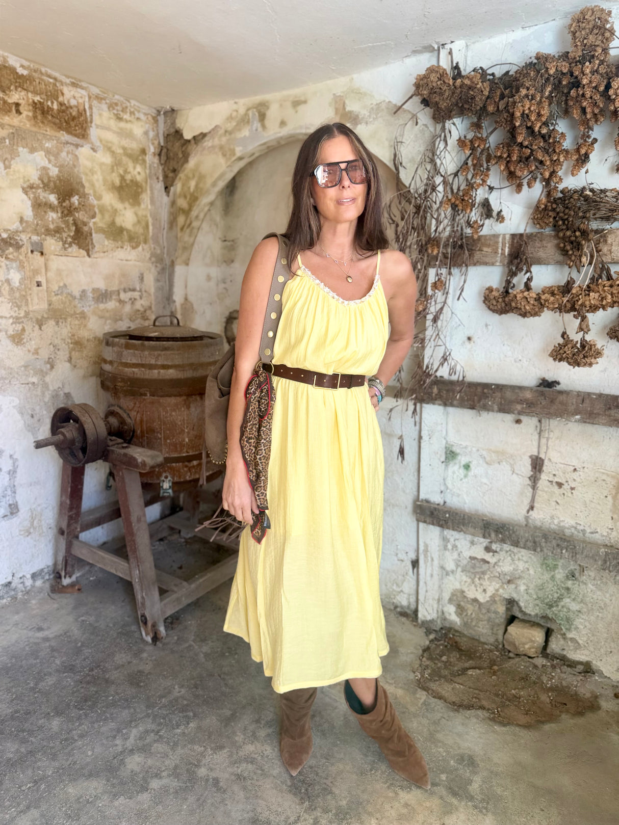 Virelle Dress - Yellow