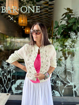 Lola Military Jacket - White