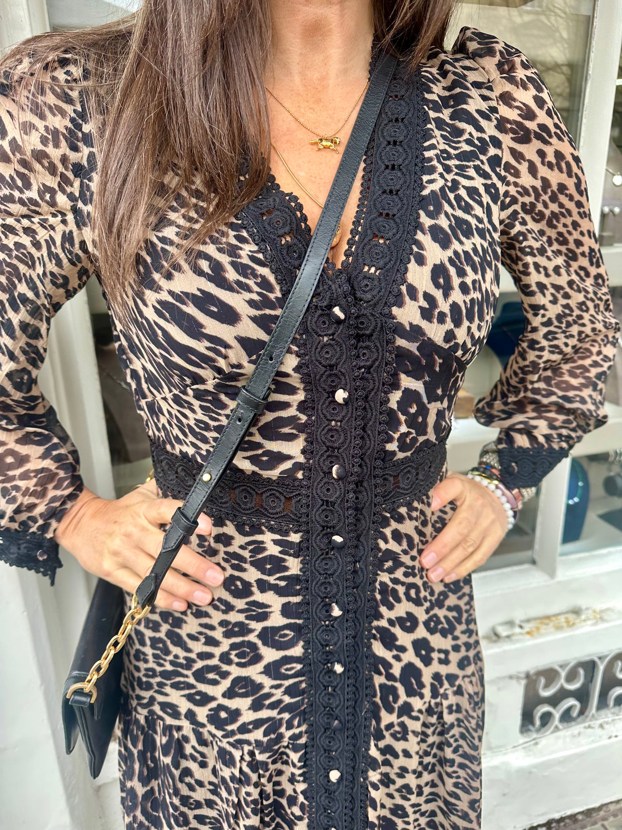 Amelie Maxi Dress - Animal Print