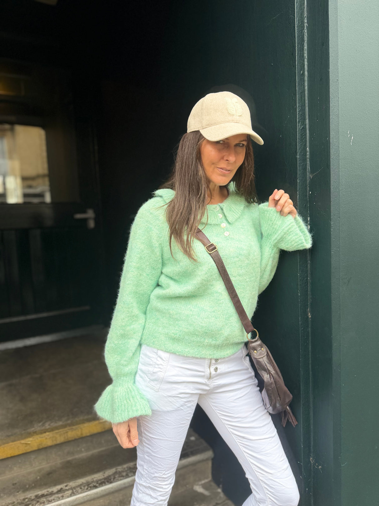 Peter Pan Collar Knit - Mint