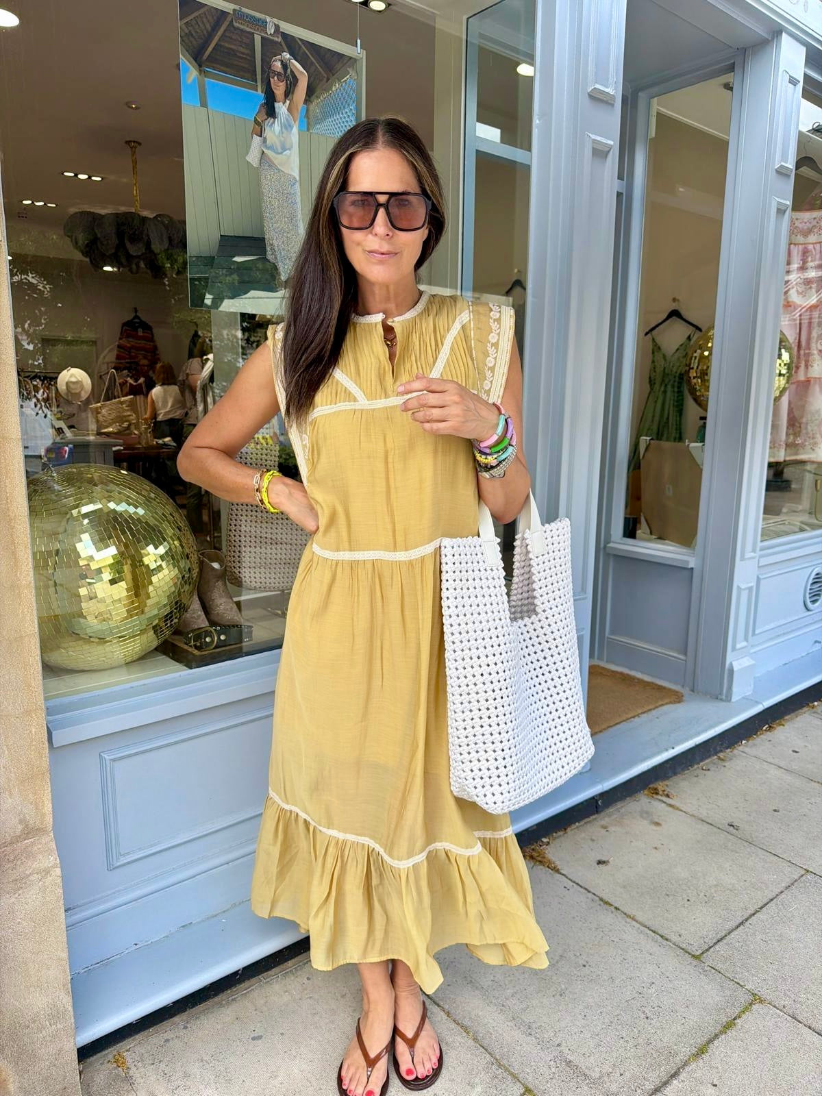 Wisteria Maxi - Mustard