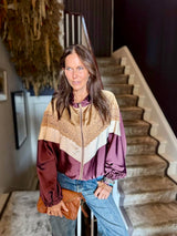 Isadora Bomber Jacket - Burgundy **LIMITED EDITION**