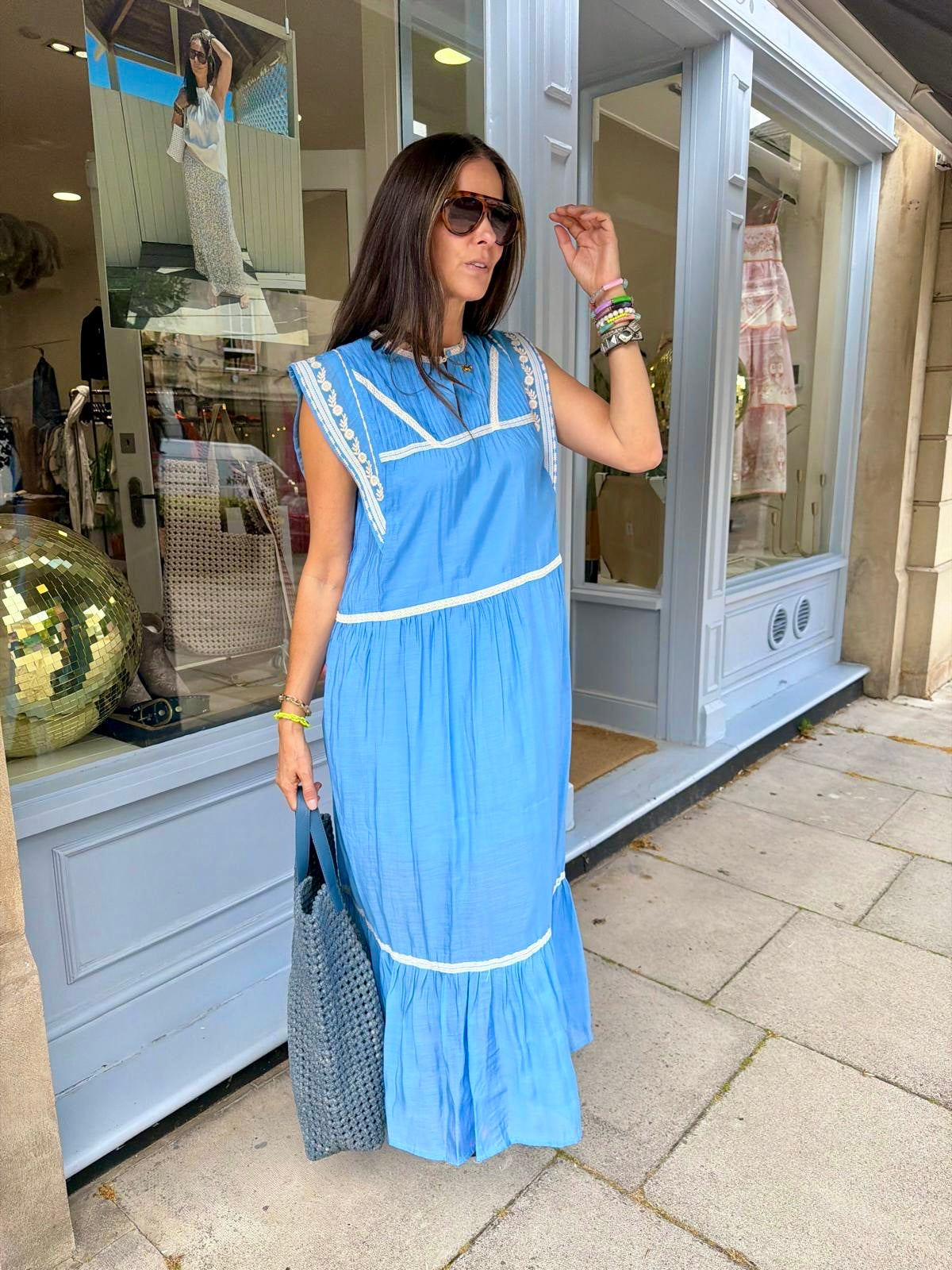 Wisteria Maxi - Sky Blue
