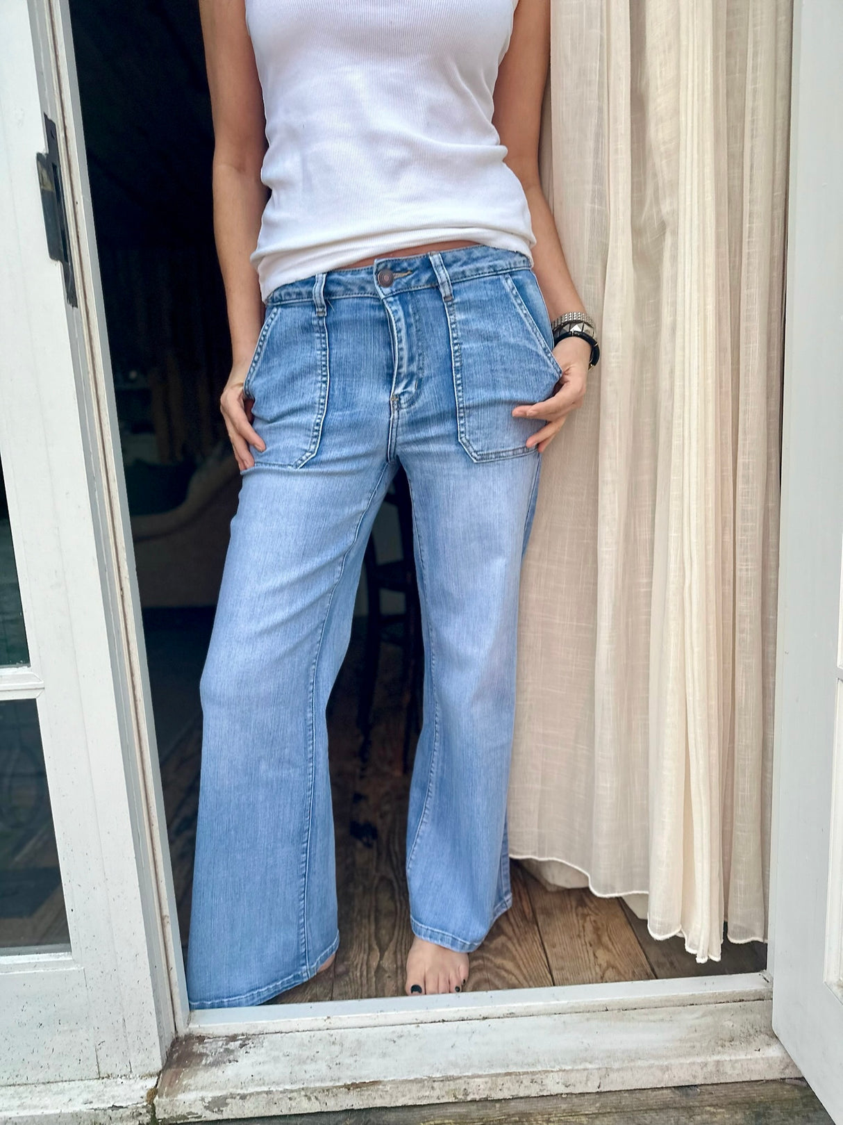 Jean Crush con lavado denim claro
