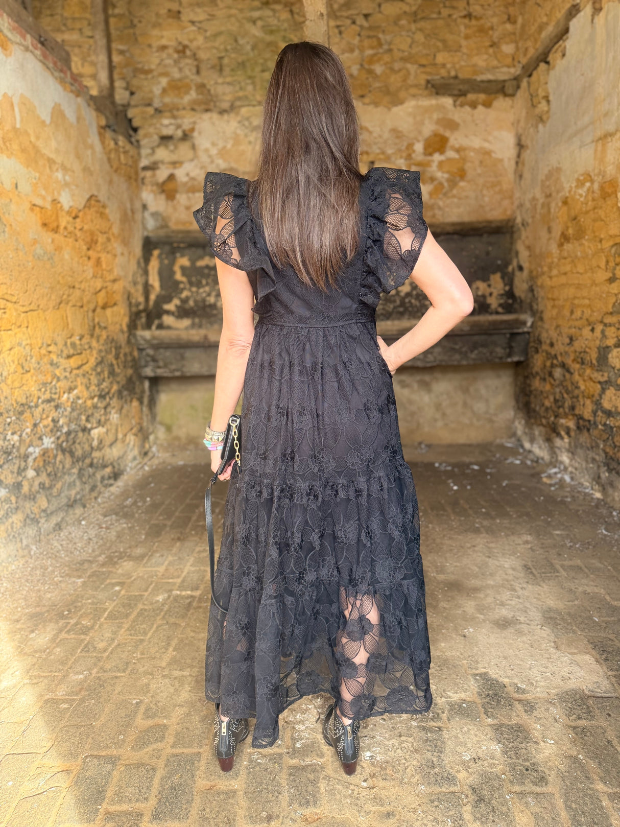 Mila Lace Dress - Black