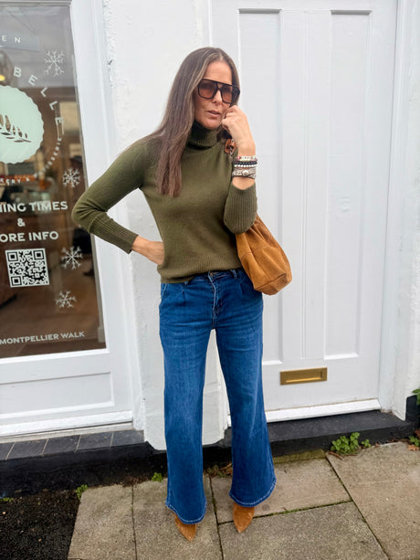 Rita Roll Neck Essential - Khaki
