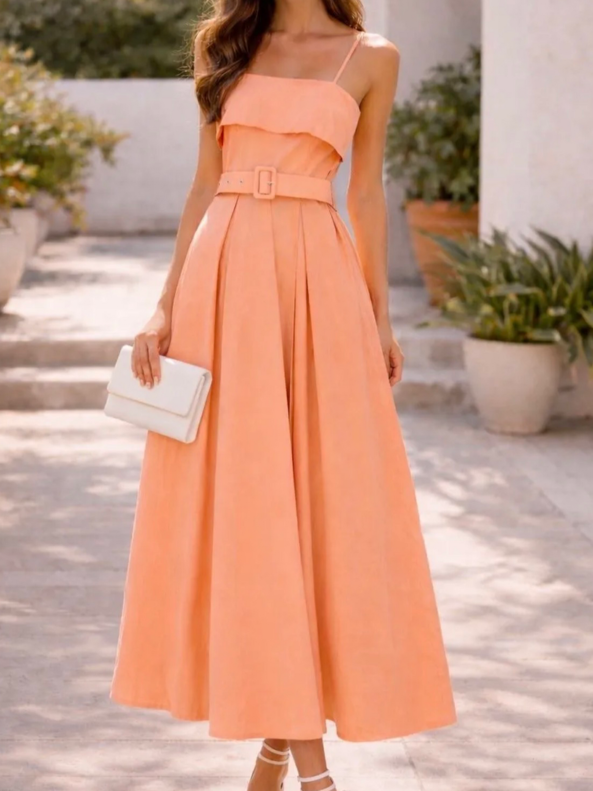 Isa Dress - Peach