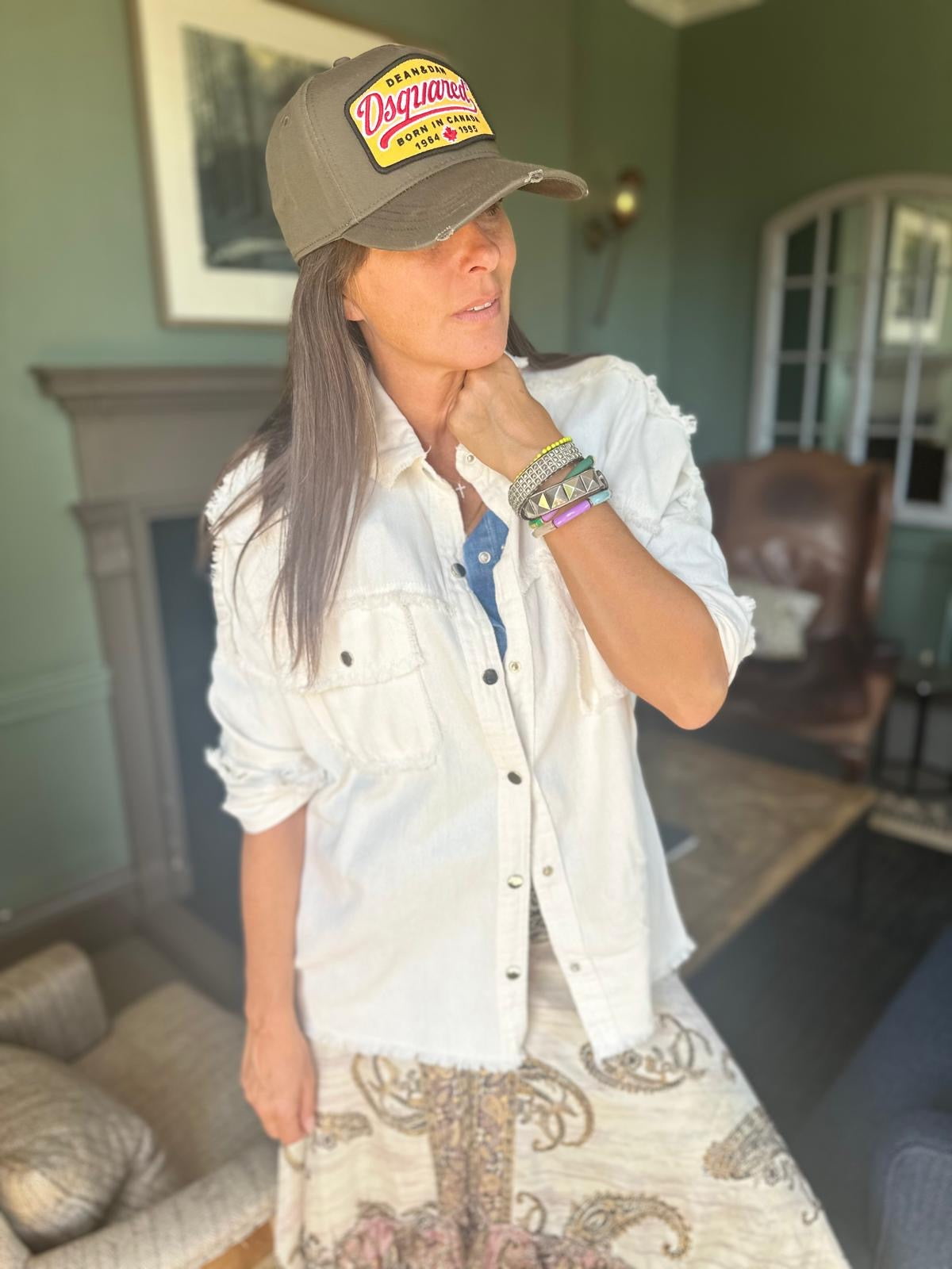 Chaqueta Rock &amp; Roll - Blanca/Azul
