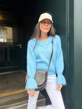 Peter Pan Collar Knit - Baby Blue