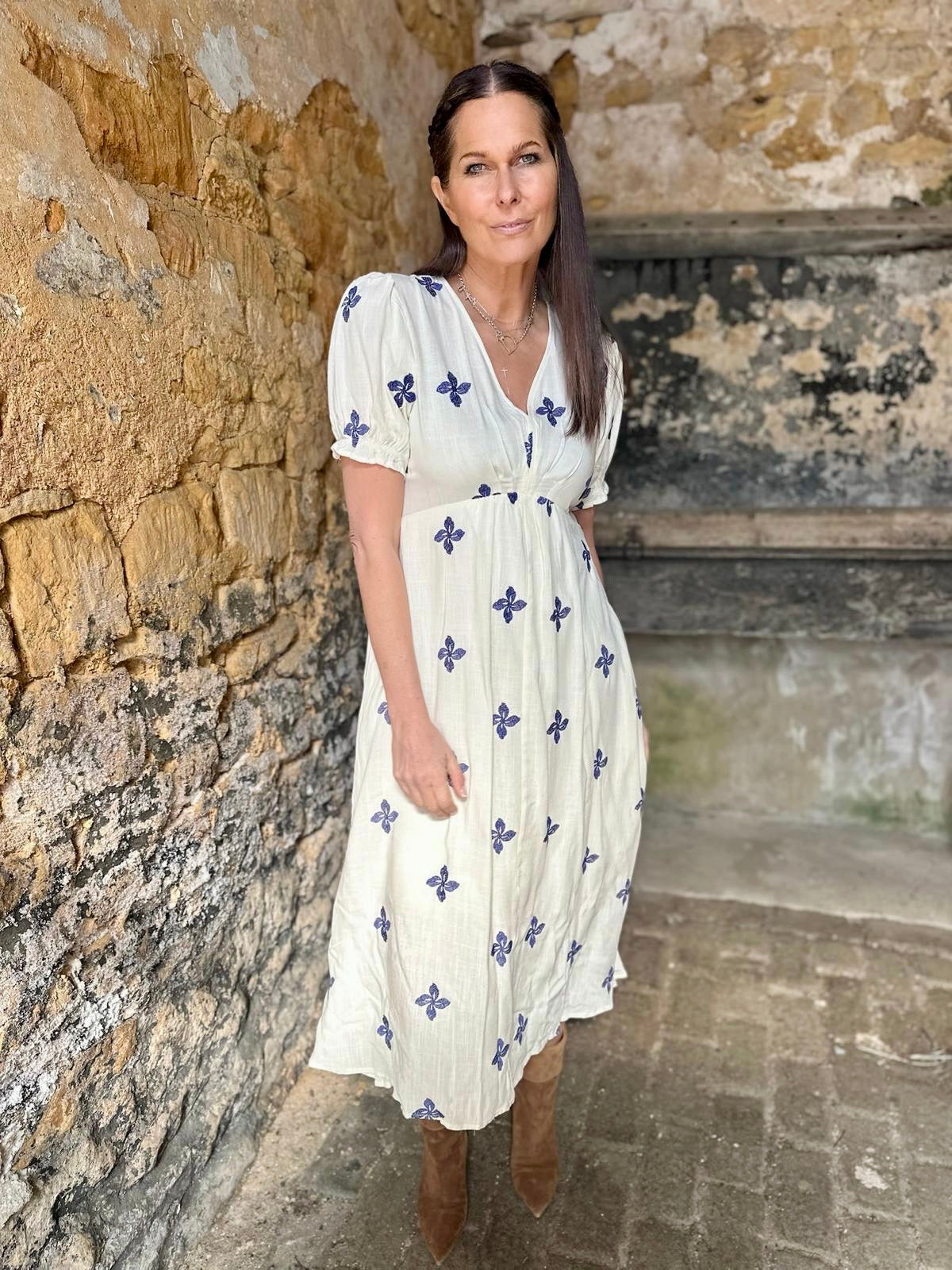 Evelyn Embroidered Dress