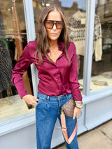 Camille Shirt - Cherry