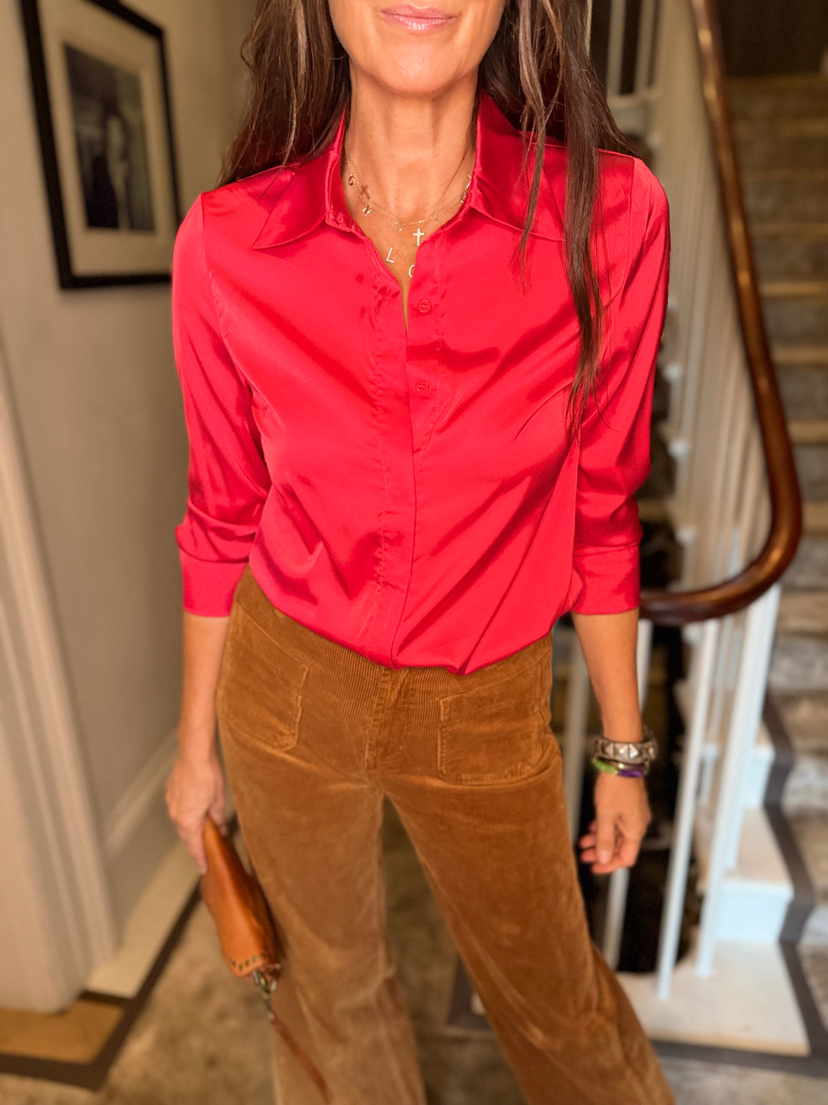 Camille Shirt - Rouge