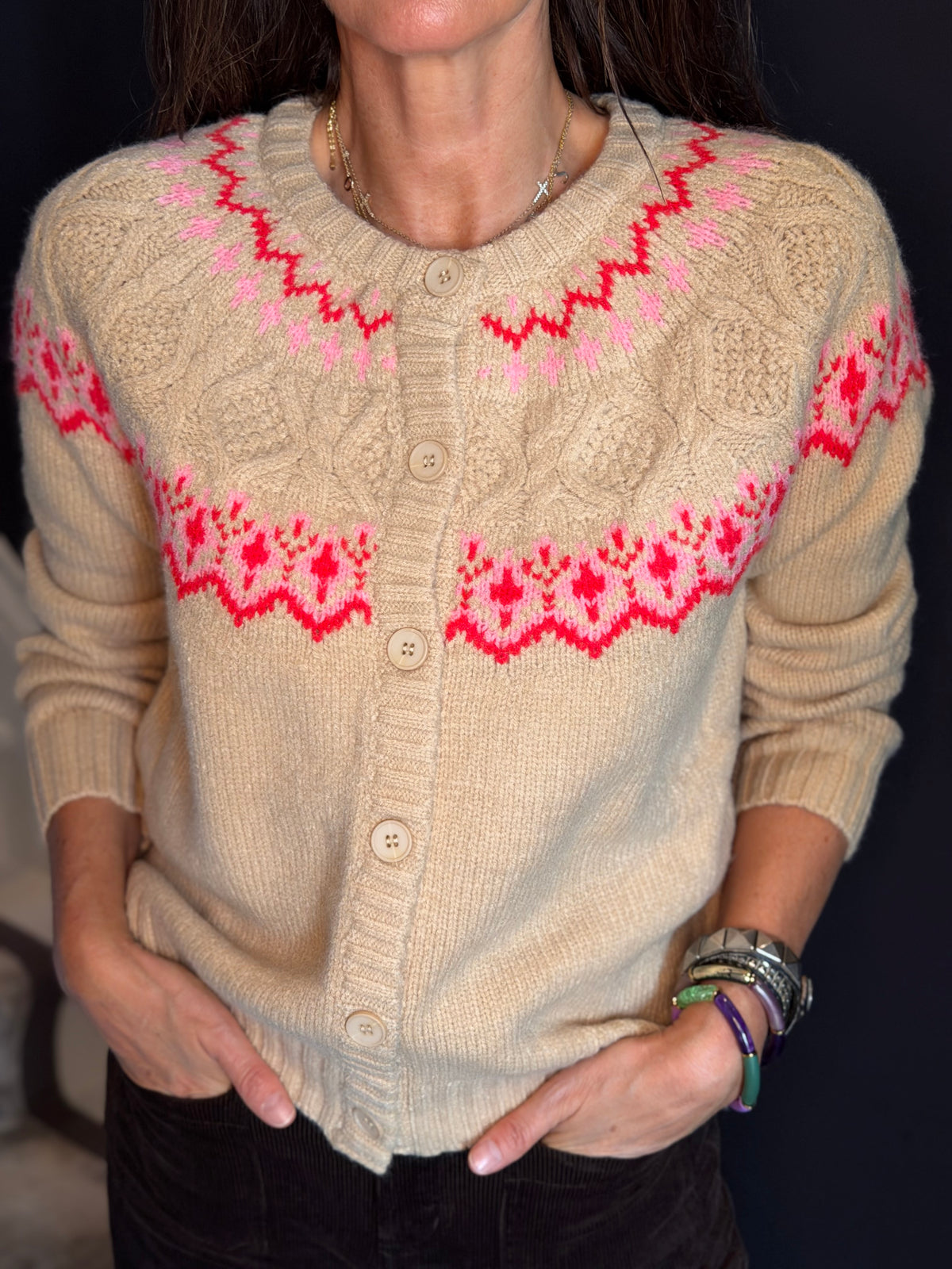 Sloane Cardigan - Biscuit