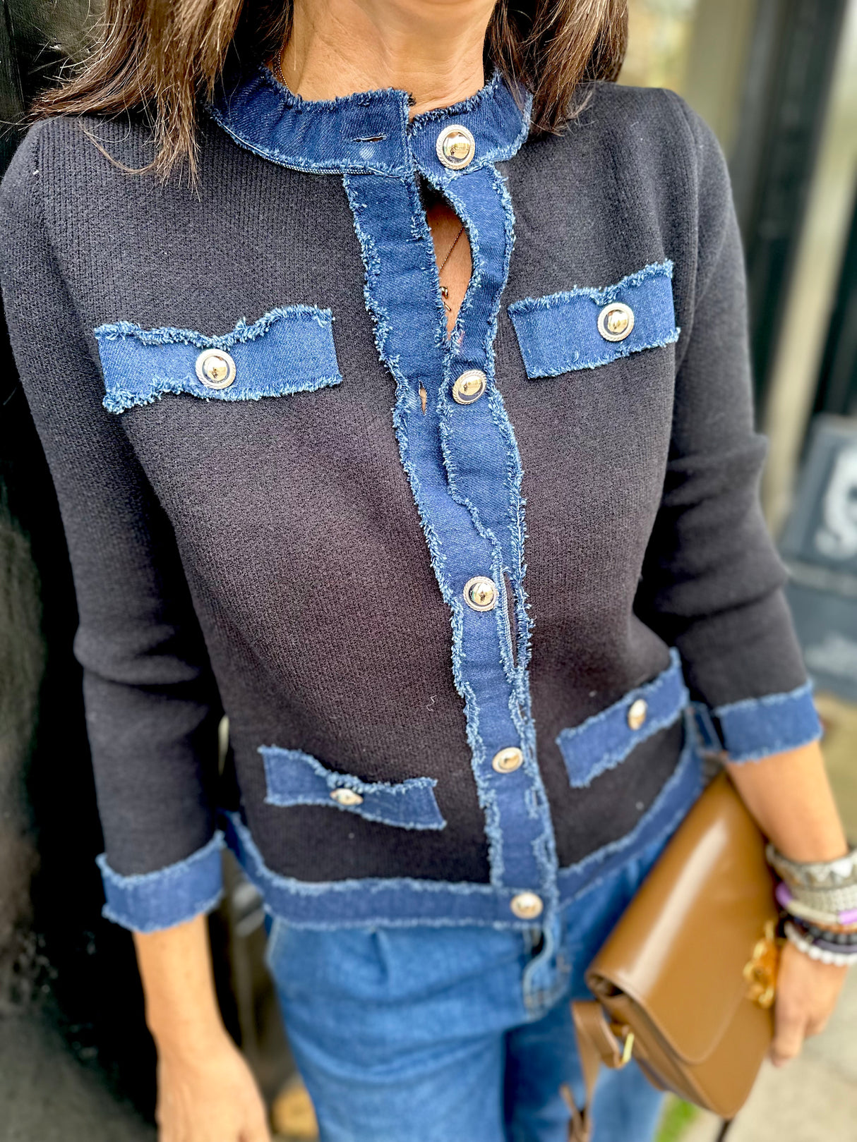 Dune Knitted Jacket - Black