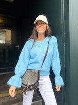 Peter Pan Collar Knit - Baby Blue