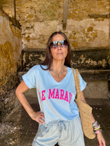 Le Marais Logo Tee - Blue