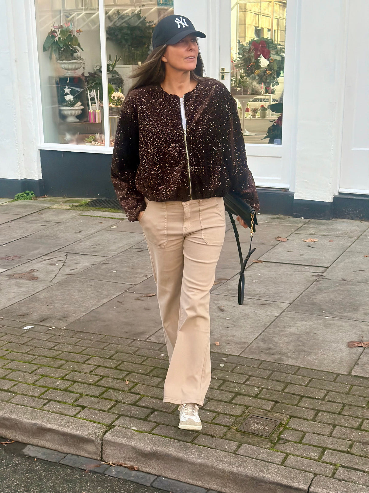 Crush Wide Leg Jean - Putty