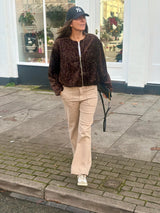 Crush Wide Leg Jean - Putty