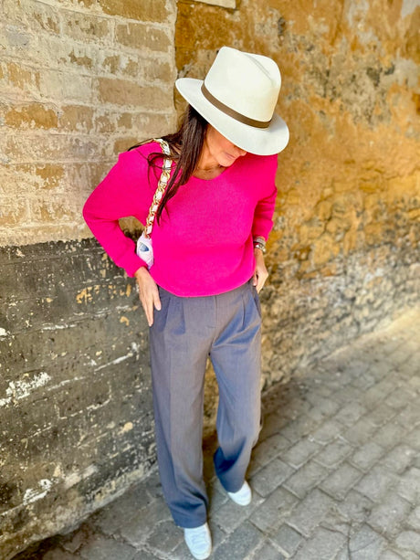 Pantalón ancho Taylor - Gris