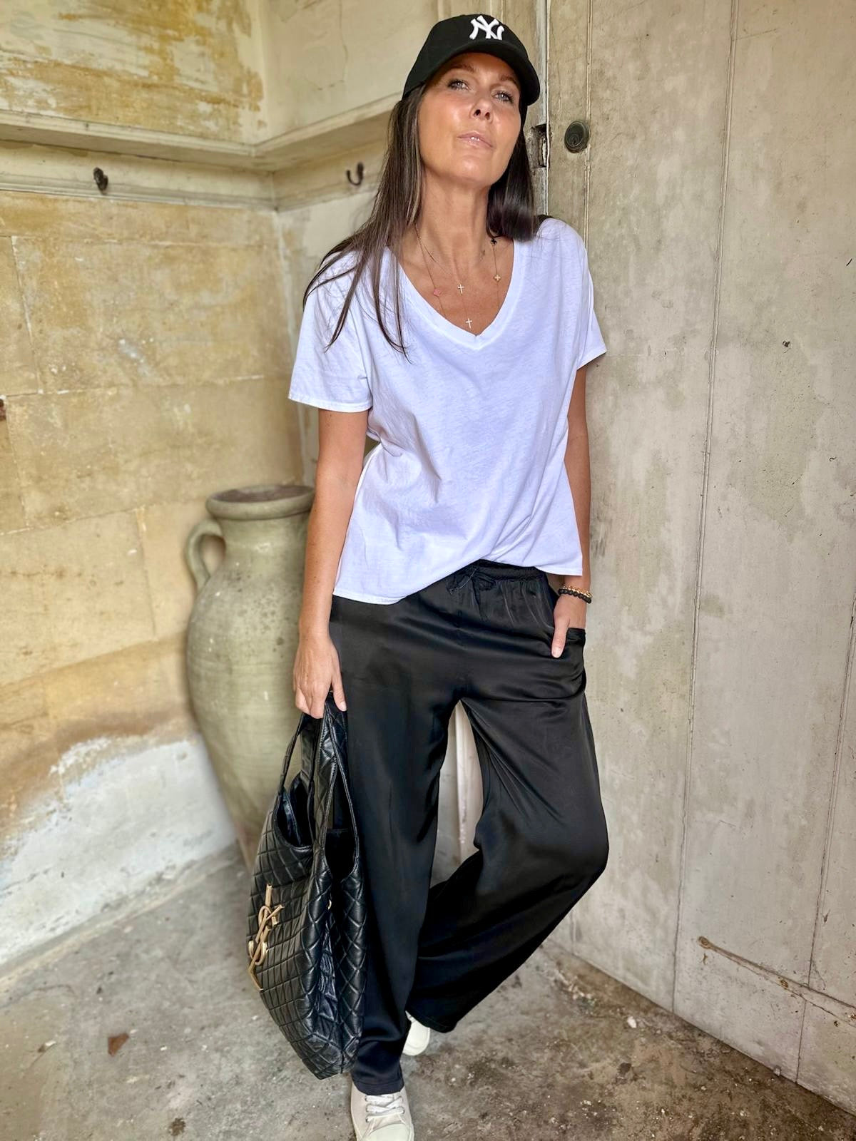 Isobel Tie-Waist Pant Black