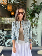 Lola Military Jacket - Denim