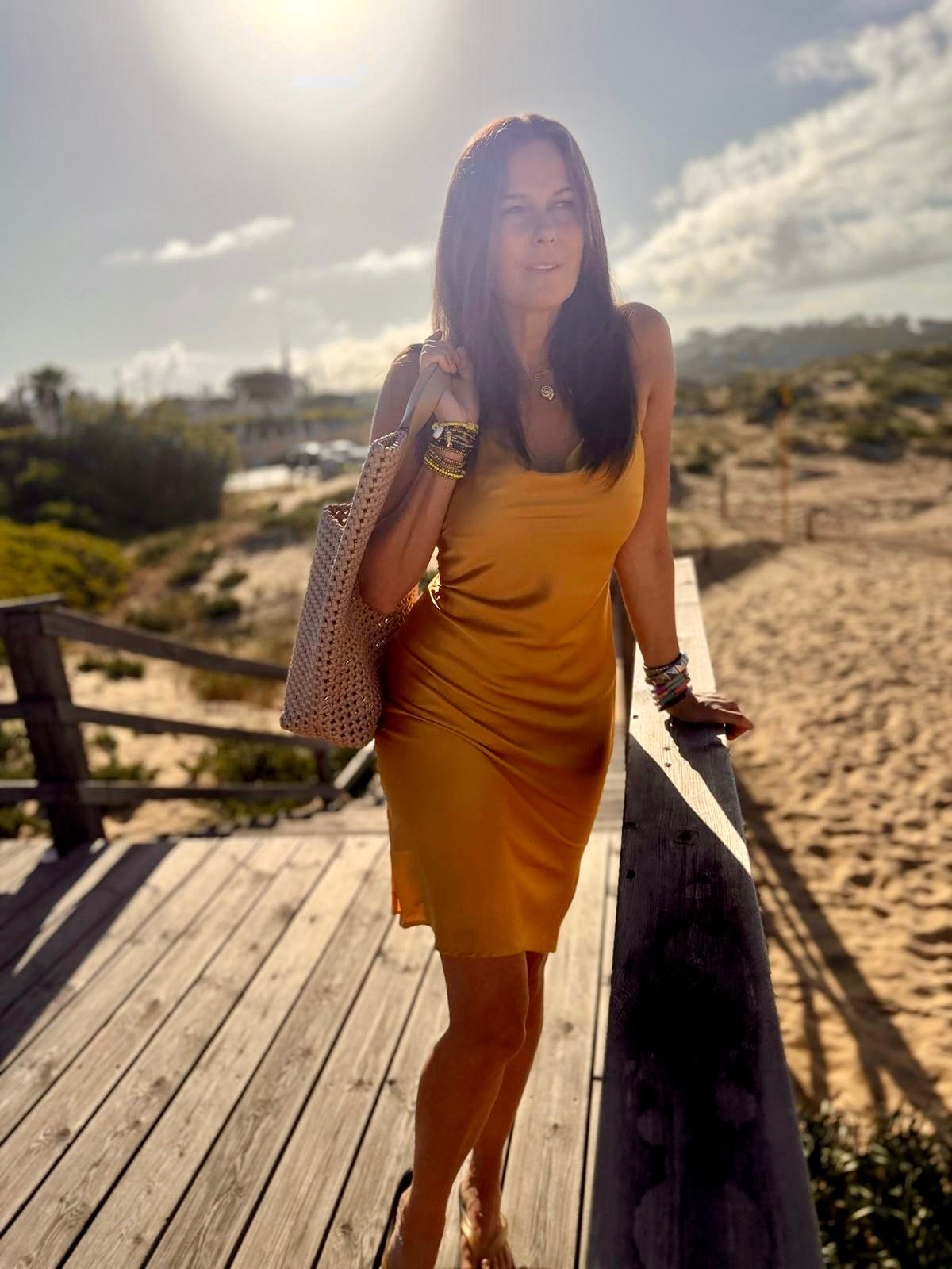 Eloise Slip Dress - Gold