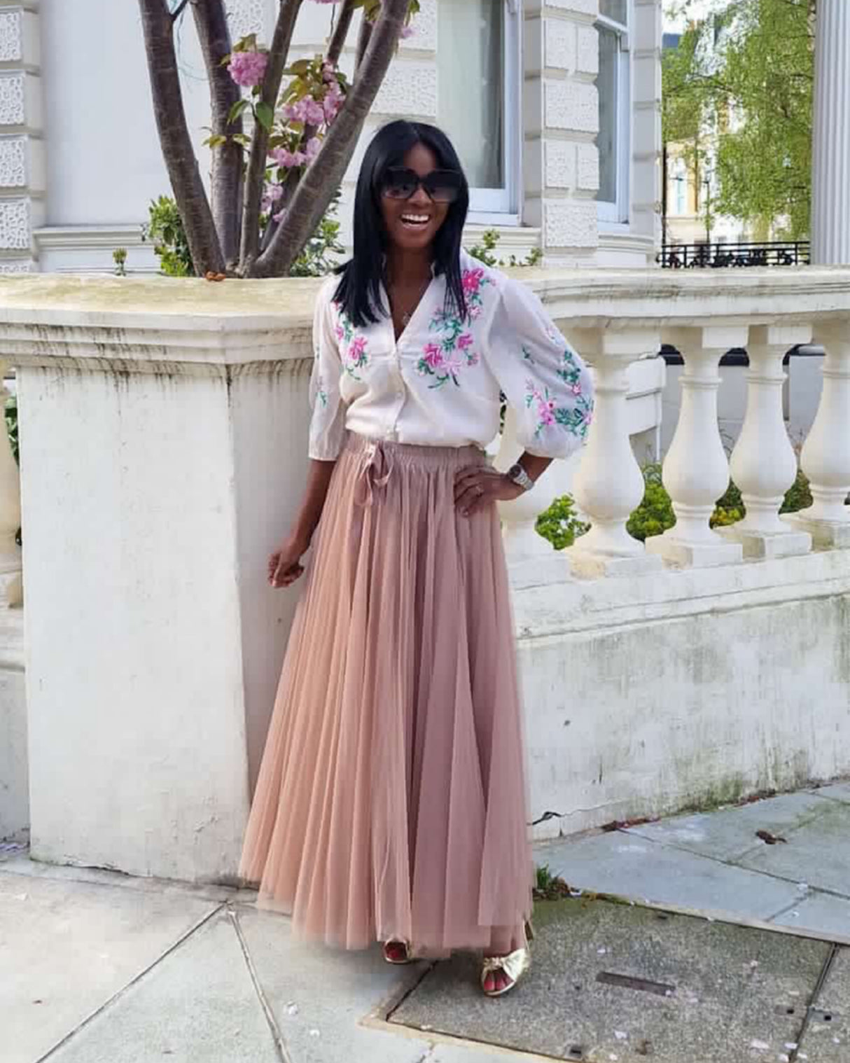 Tessa Tulle Skirt Blush