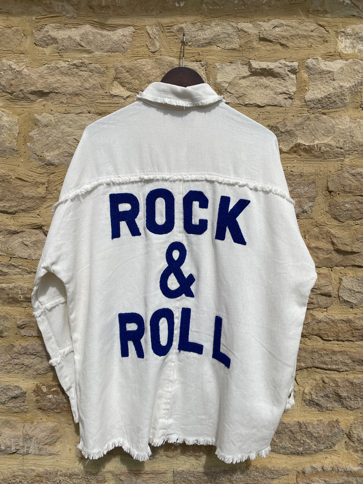 Chaqueta Rock &amp; Roll - Blanca/Azul