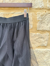 Rosalie Tulle Midi Skirt - Black